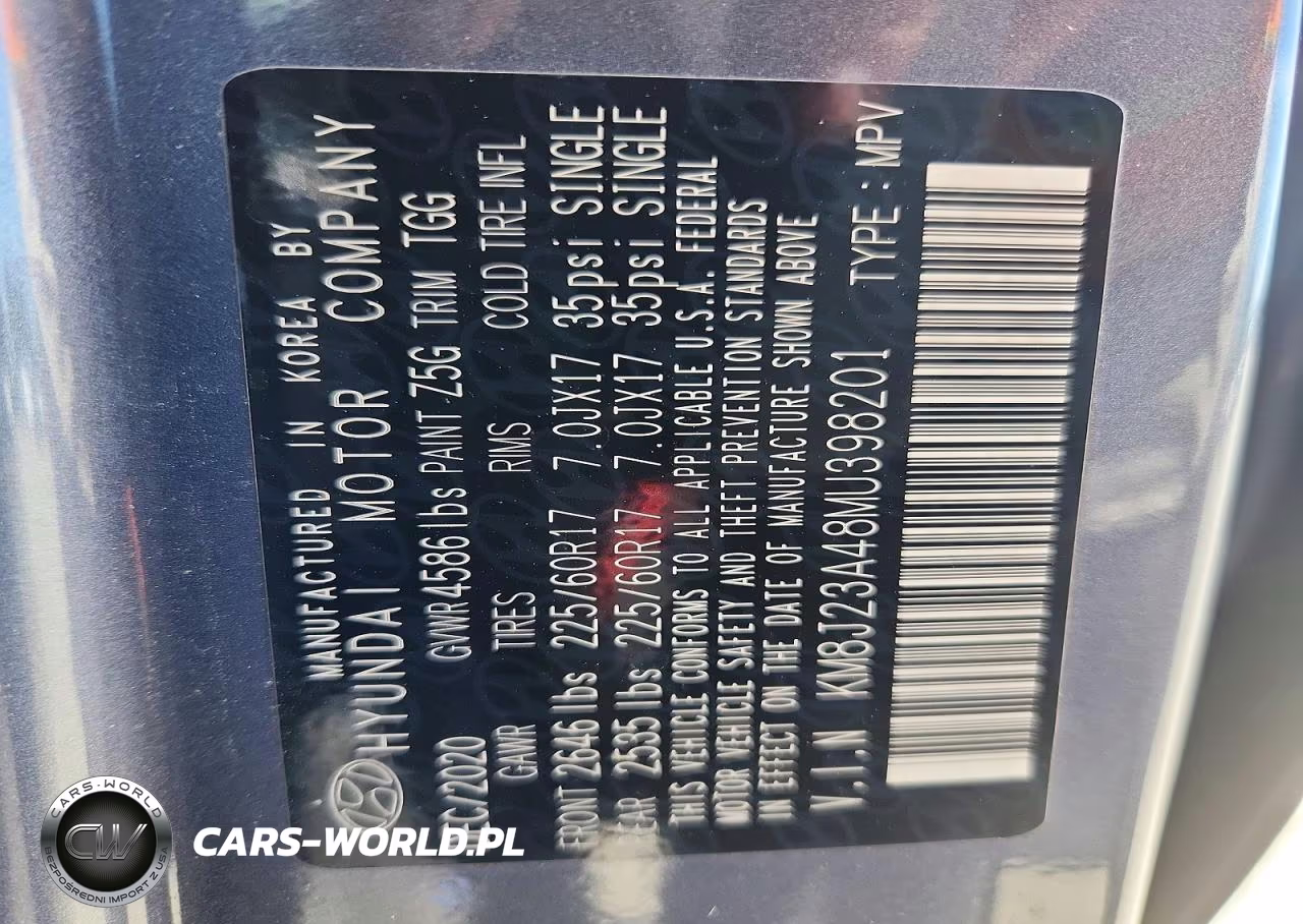 2021 Hyundai Tucson Se VIN:KM8J23A48MU398201 - 12
