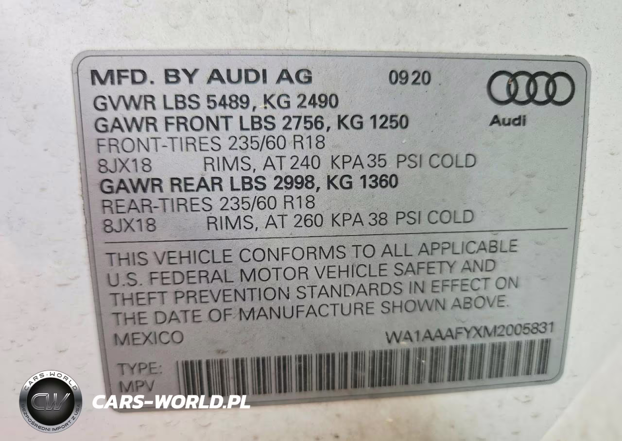 2021 Audi Q5 Premium VIN:WA1AAAFYXM2005831 - 13