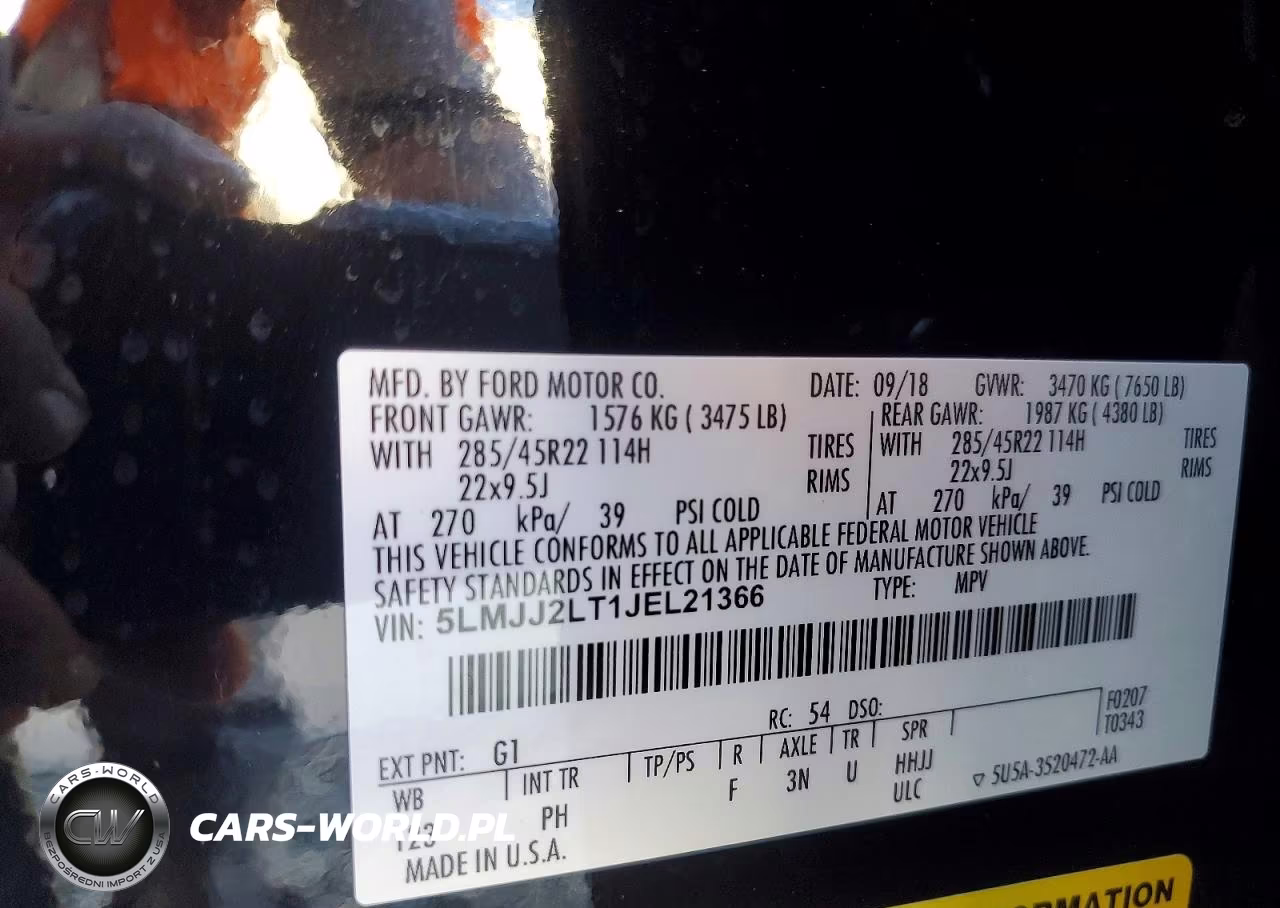 2018 Lincoln Navigator Reserve VIN:5LMJJ2LT1JEL21366 - 14