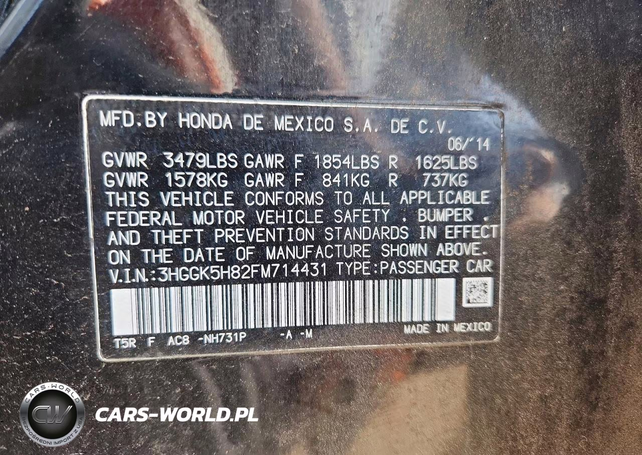 2015 Honda Fit Ex VIN:3HGGK5H82FM714431 - 12
