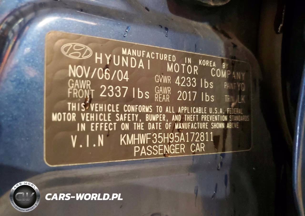 2005 Hyundai Sonata Gls VIN:KMHWF35H95A172811 - 12