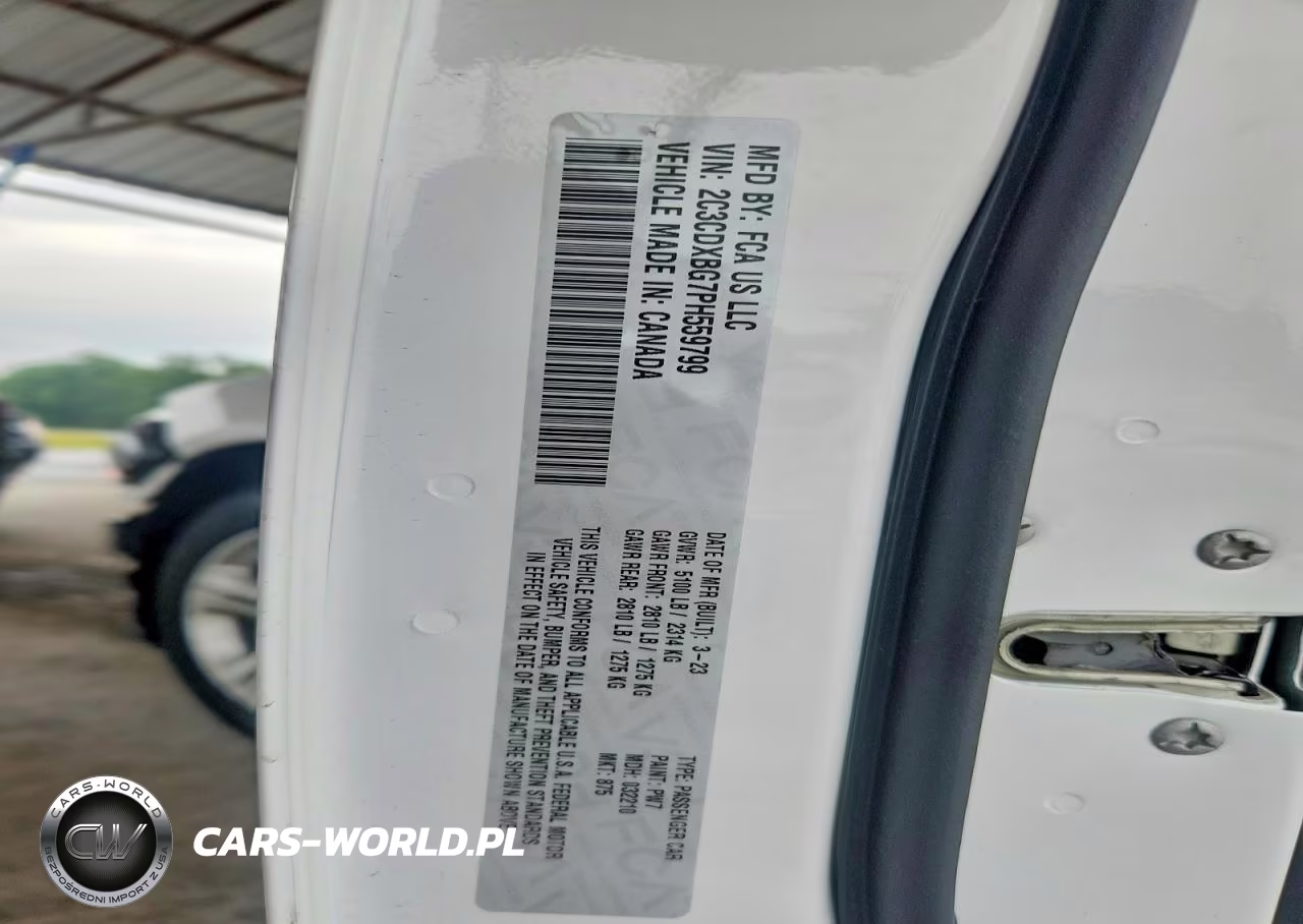 2023 Dodge Charger Sxt VIN:2C3CDXBG7PH559799 - 10