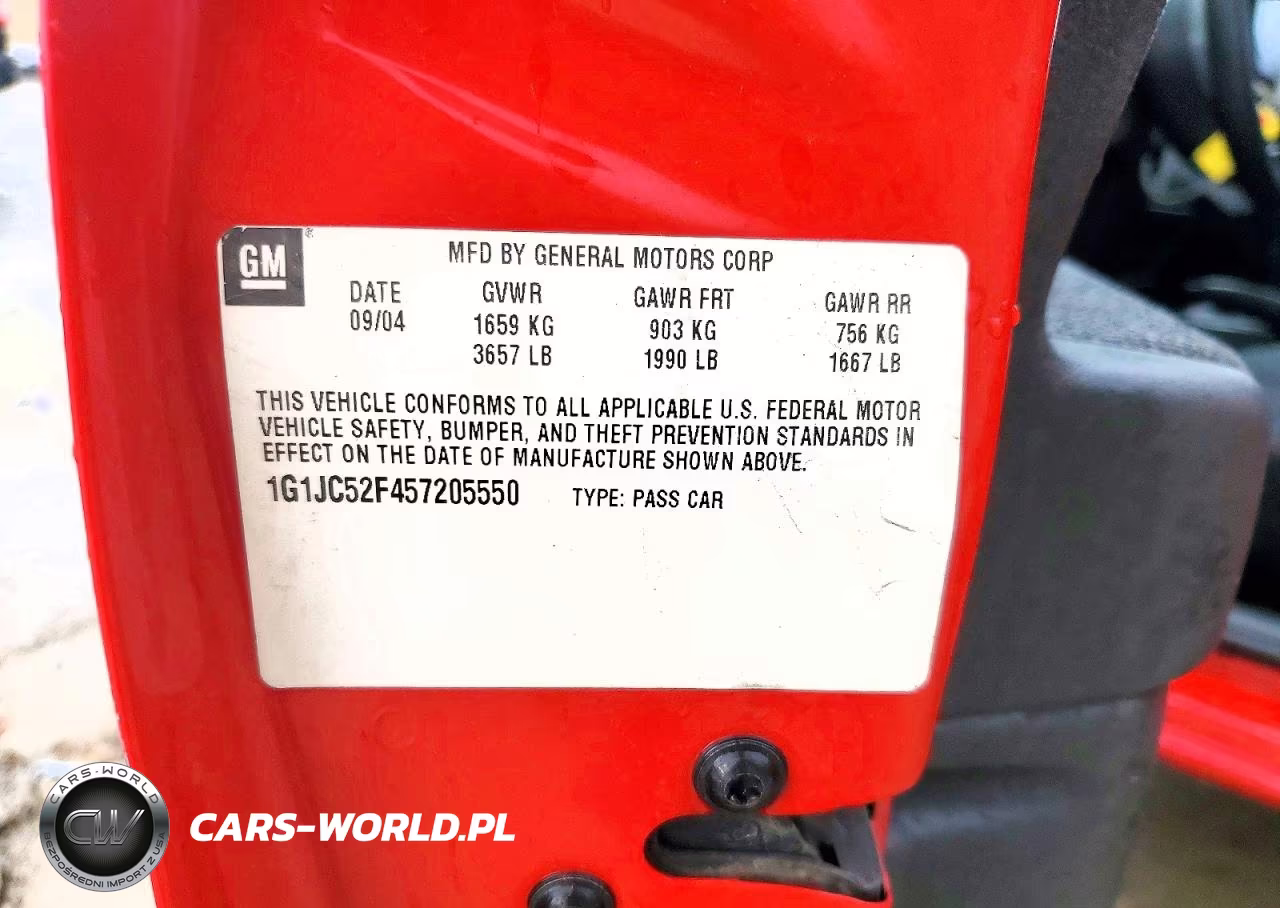 2005 Chevrolet Cavalier VIN:1G1JC52F457205550 - 12
