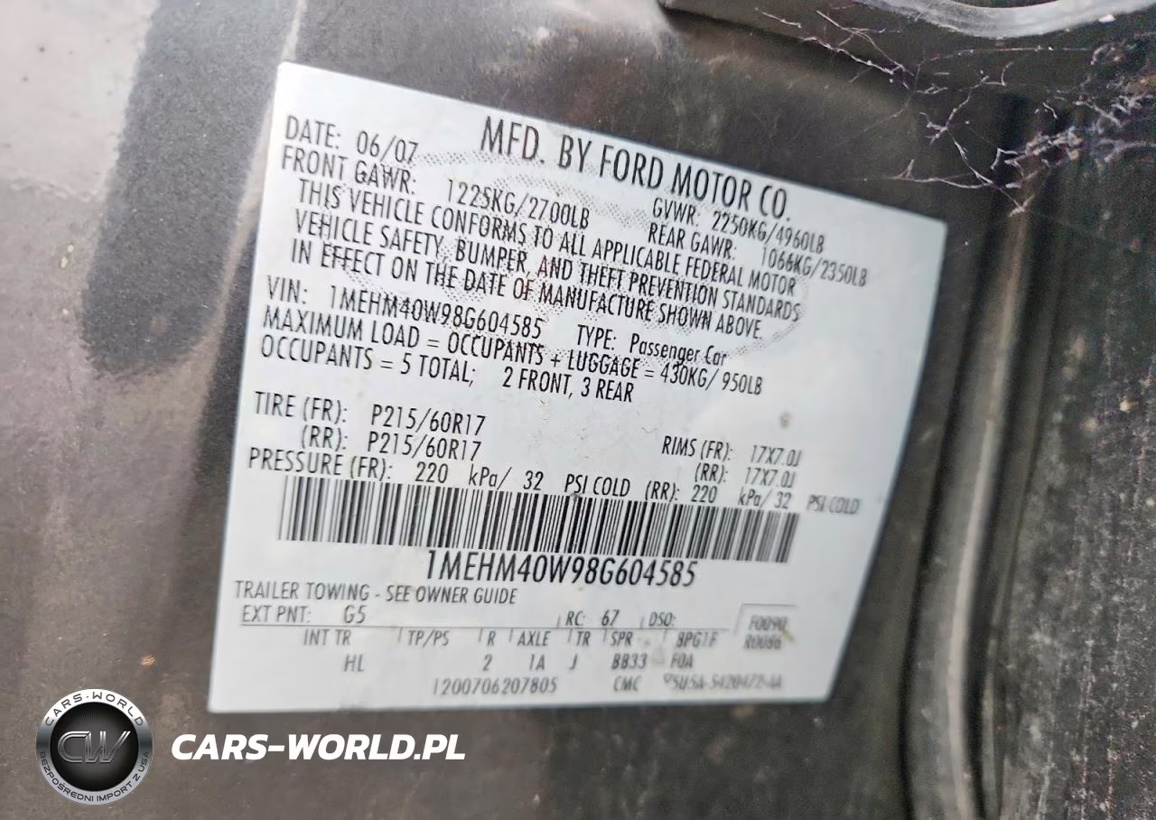 2008 Mercury Sable Luxury VIN:1MEHM40W98G604585 - 12