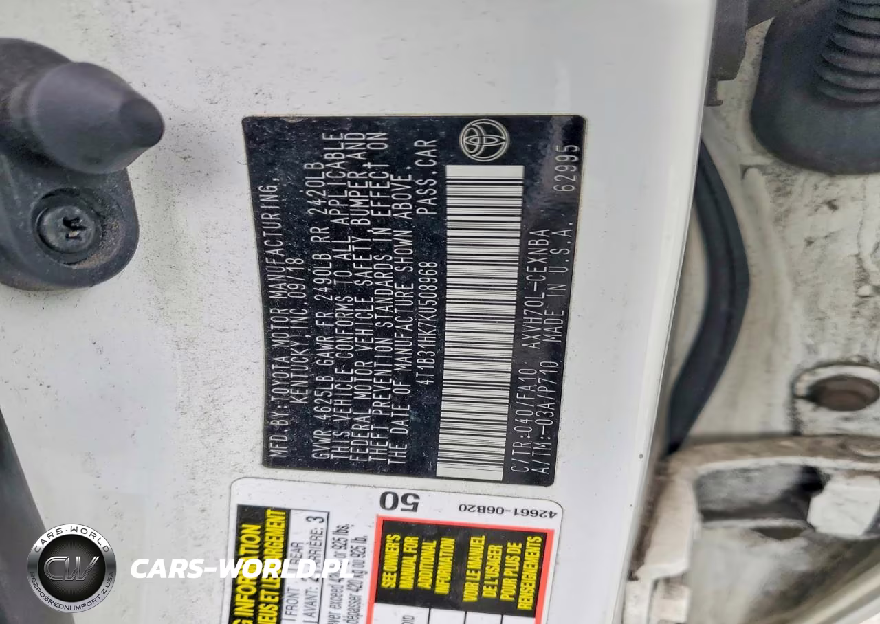 2019 Toyota Camry Le VIN:4T1B31HK7KU508968 - 12