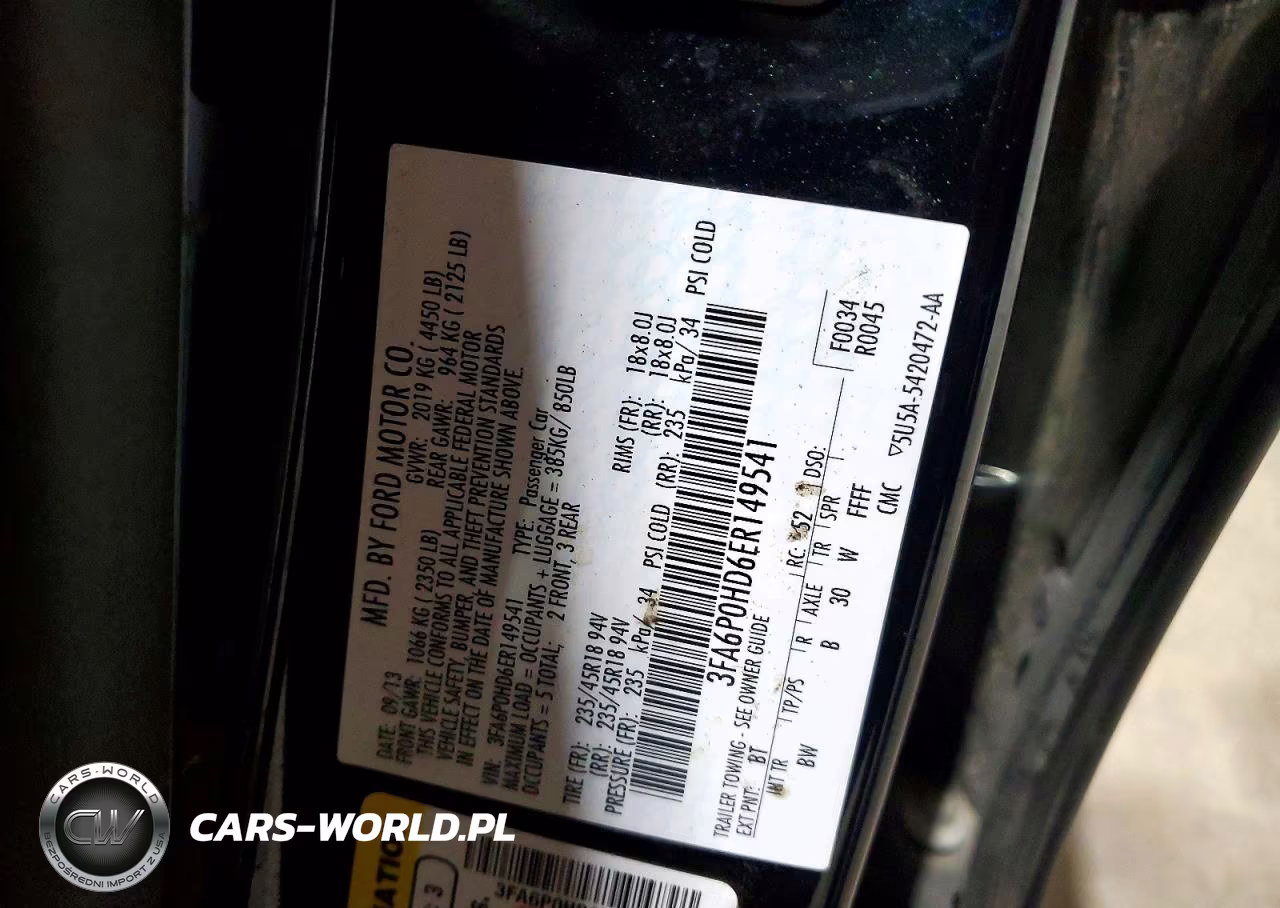 2014 Ford Fusion Se VIN:3FA6P0HD6ER149541 - 12