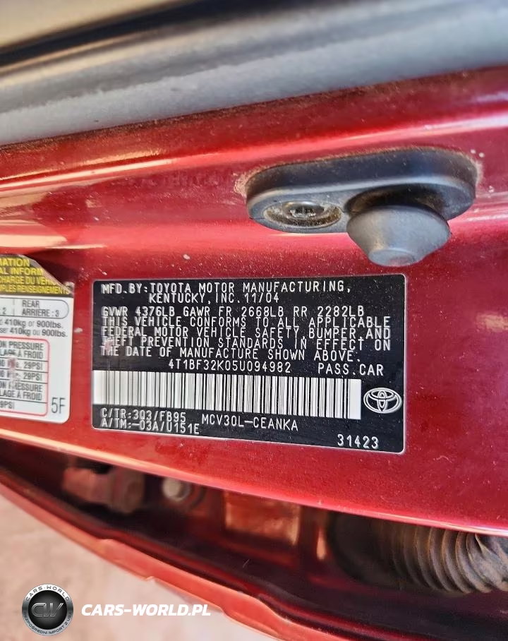 2005 Toyota Camry Le V6 VIN:4T1BF32K05U094982 - 13