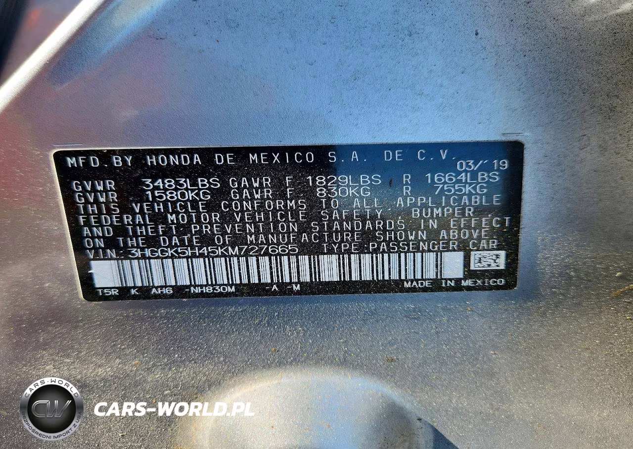 2019 Honda Fit Lx VIN:3HGGK5H45KM727665 - 12