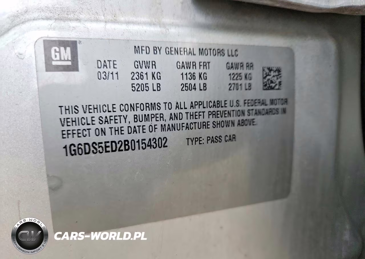 2011 Cadillac Cts Premium Collection VIN:1G6DS5ED2B0154302 - 12