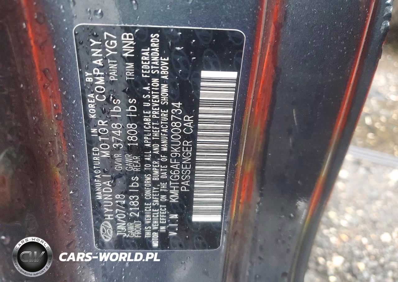 2019 Hyundai Veloster 2.0L Premium VIN:KMHTG6AF9KU008734 - 12