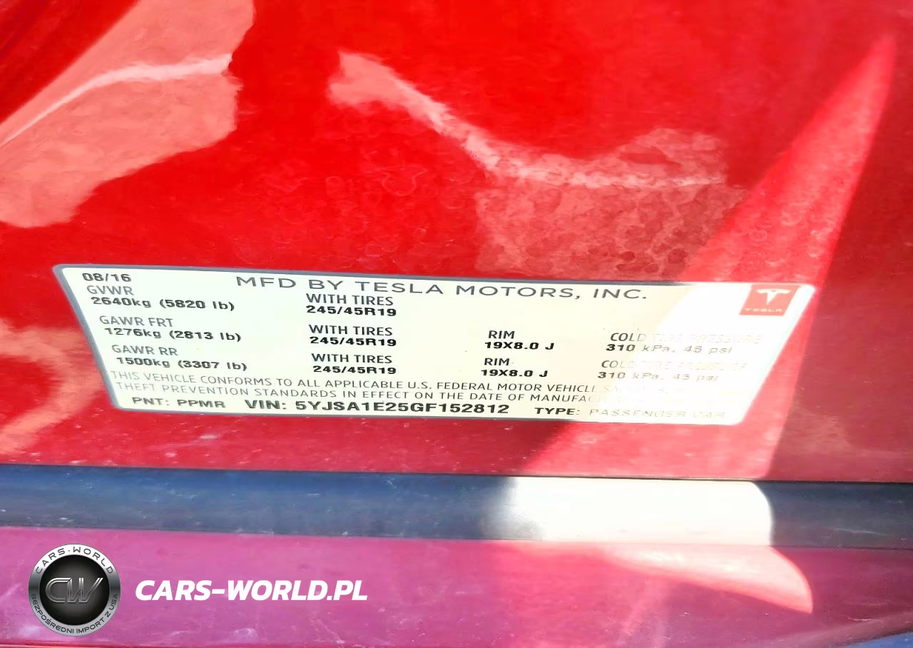 2016 Tesla Model S VIN:5YJSA1E25GF152812 - 12