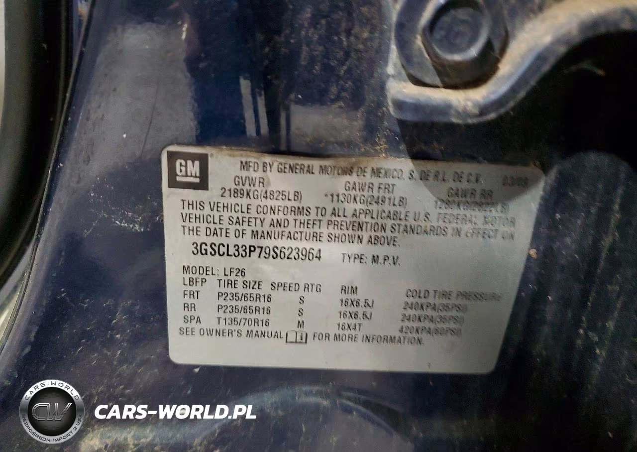 2009 Saturn Vue Xe VIN:3GSCL33P79S623964 - 13