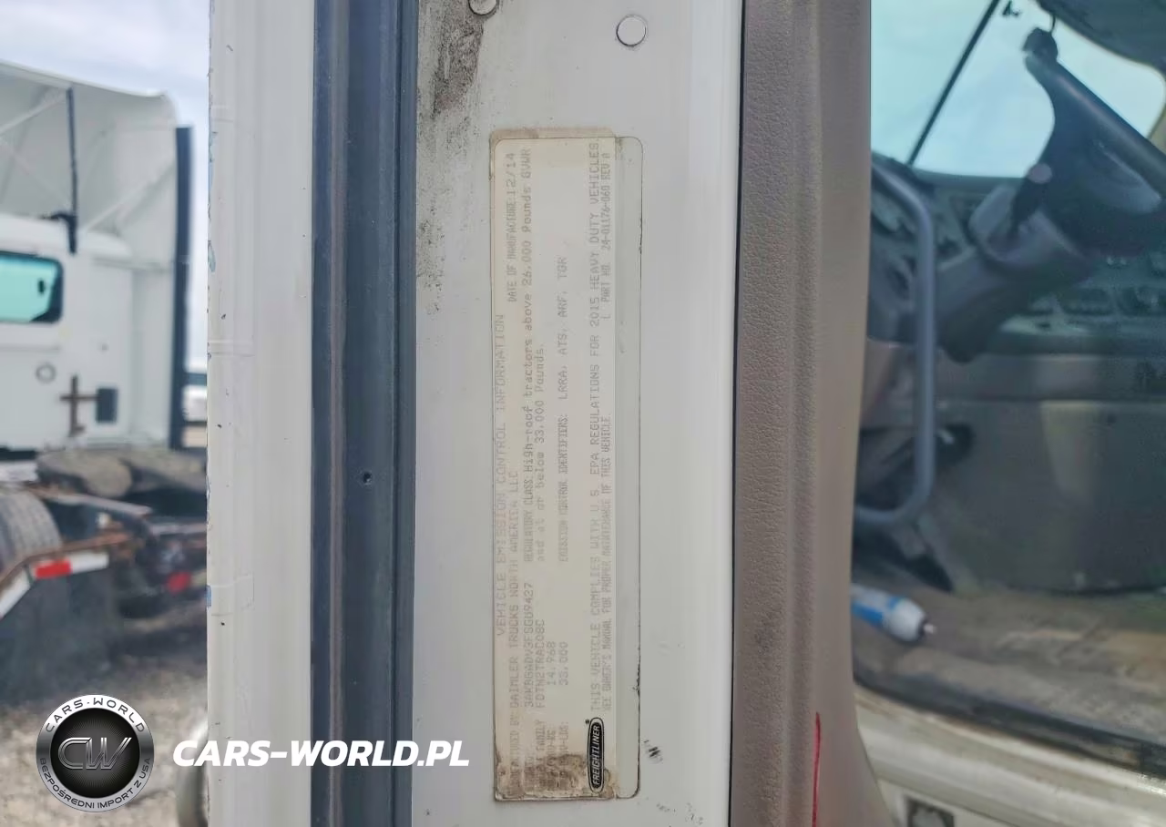 2015 Freightliner Cascadia Semi Truck VIN:3AKBGADV3FSGU9427 - 10