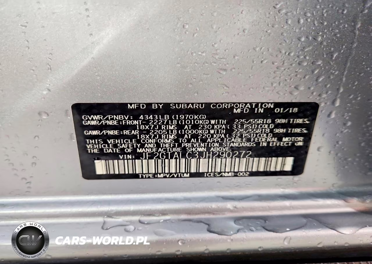 2018 Subaru Crosstrek Limited VIN:JF2GTALC3JH290272 - 13