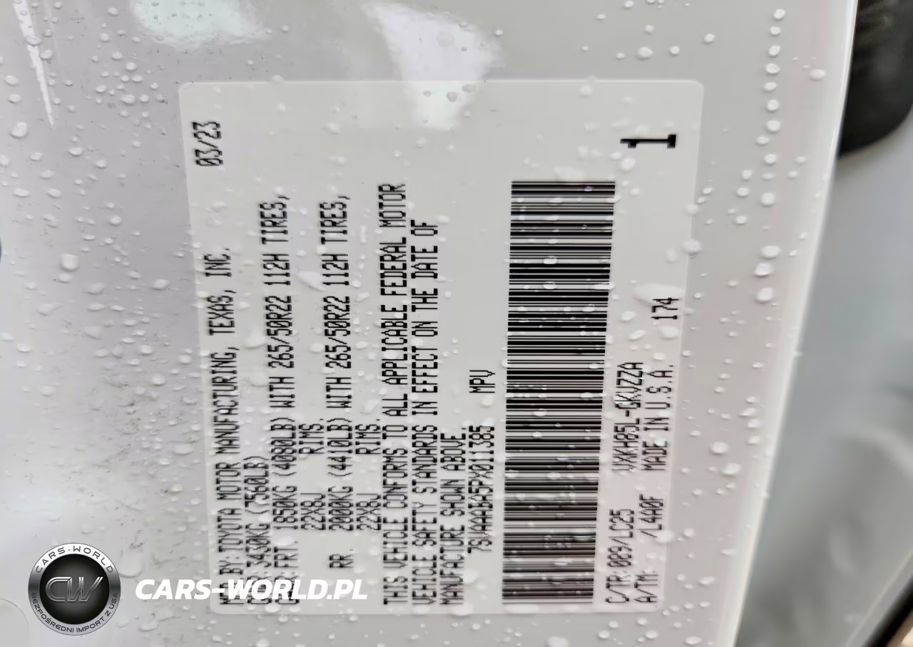 2023 Toyota Sequoia VIN:7SVAAABA5PX011385 - 13