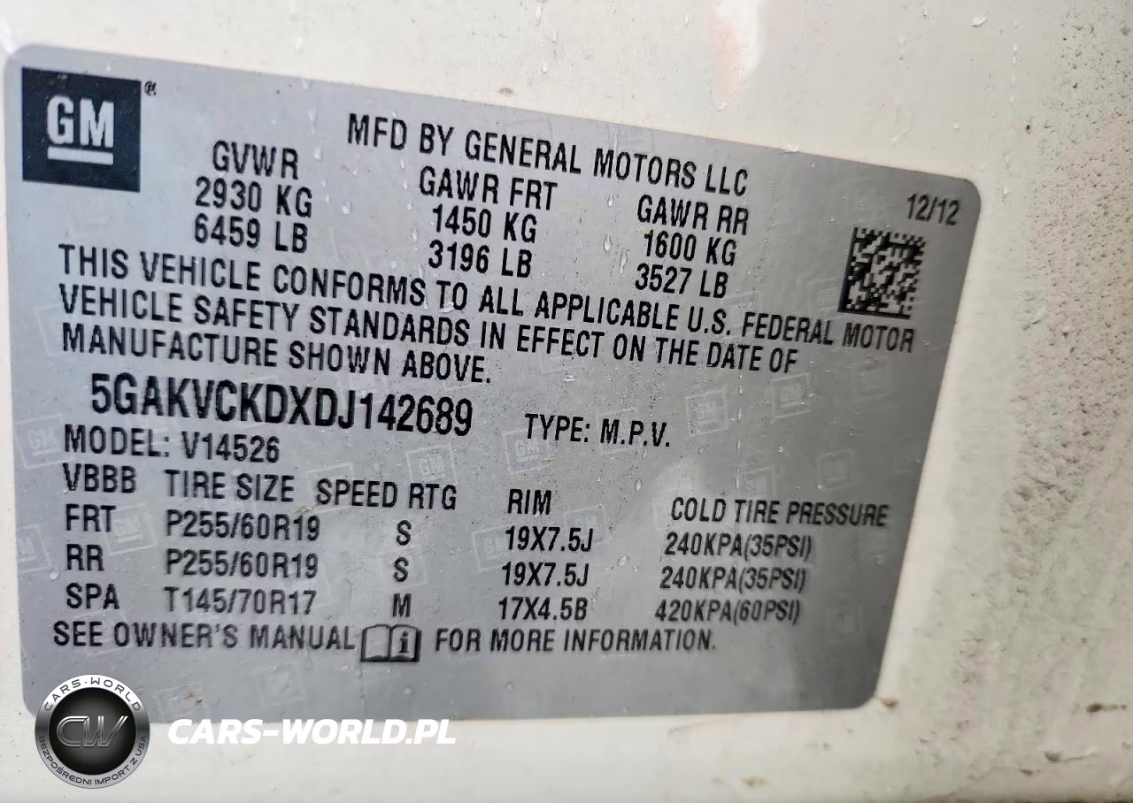 2013 Buick Enclave VIN:5GAKVCKDXDJ142689 - 13