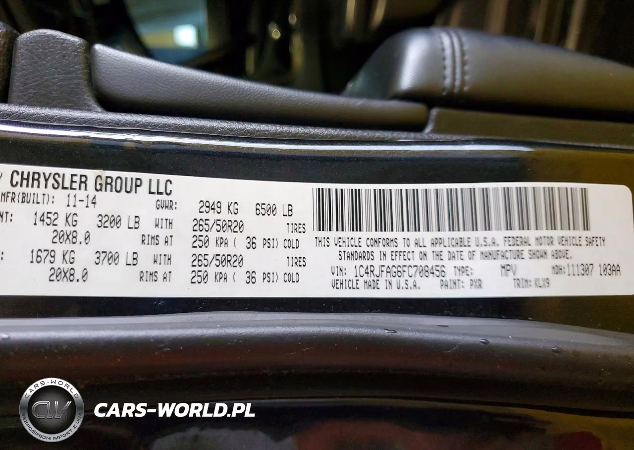 2015 Jeep Grand Cherokee Laredo VIN:1C4RJFAG6FC708456 - 14