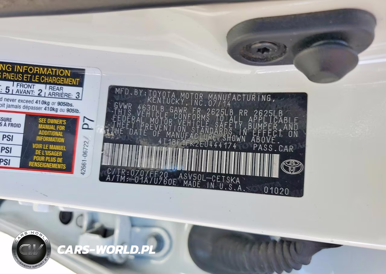 2014 Toyota Camry L VIN:4T1BF1FK2EU444174 - 12