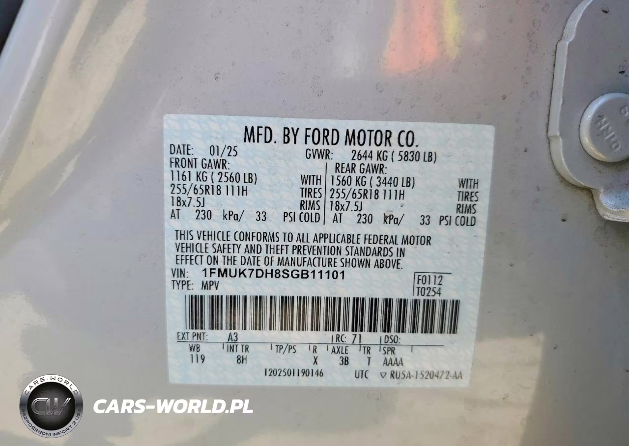 2025 Ford Explorer Active VIN:1FMUK7DH8SGB11101 - 13