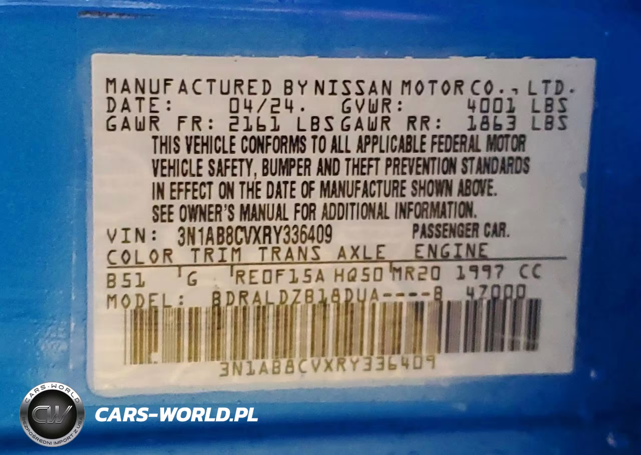 2024 Nissan Sentra Sv VIN:3N1AB8CVXRY336409 - 13