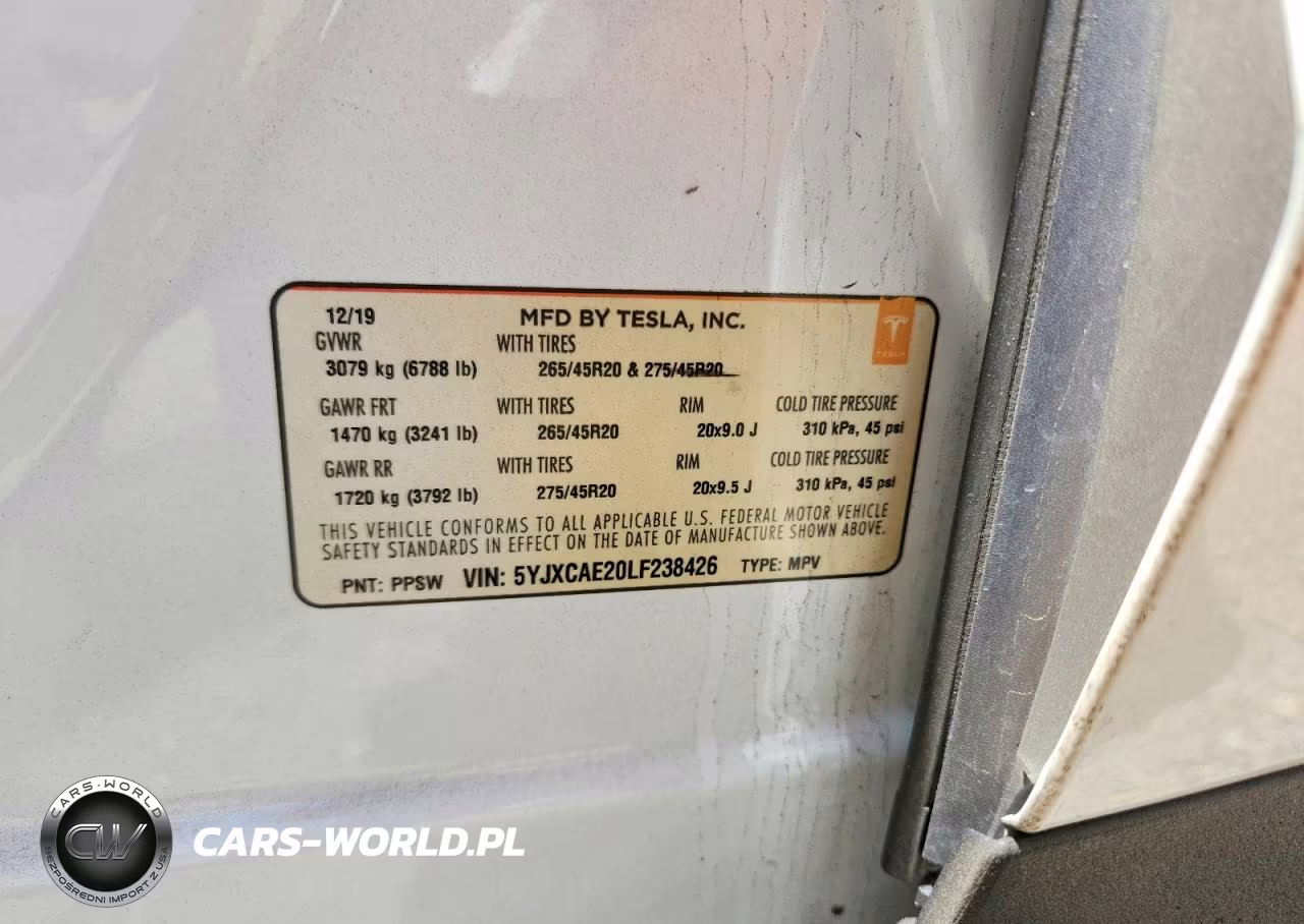 2020 Tesla Model X VIN:5YJXCAE20LF238426 - 14
