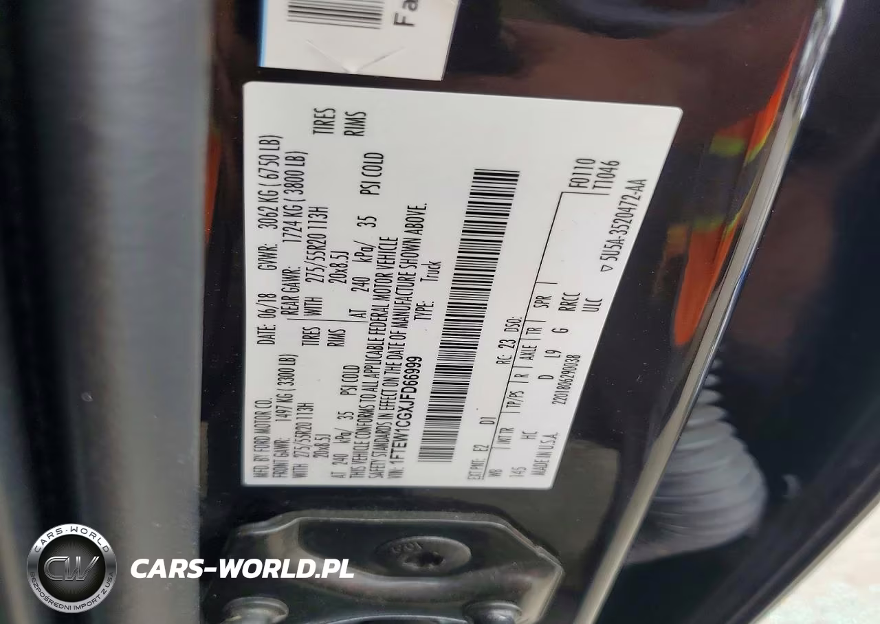 2018 Ford F150 Supercrew VIN:1FTEW1CGXJFD66999 - 12