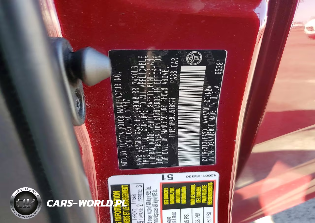 2018 Toyota Camry Le VIN:4T1B11HK9JU548974 - 12