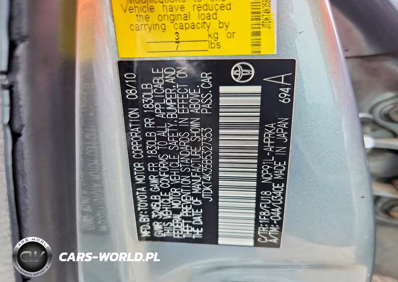 2011 Toyota Yaris Base VIN:JTDKT4K35B5327353 - 13