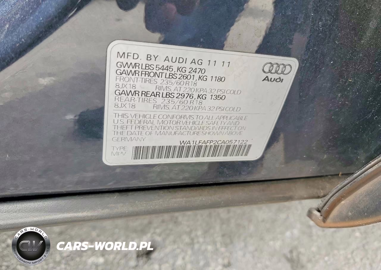 2012 Audi Q5 Premium Plus VIN:WA1LFAFP2CA057122 - 13