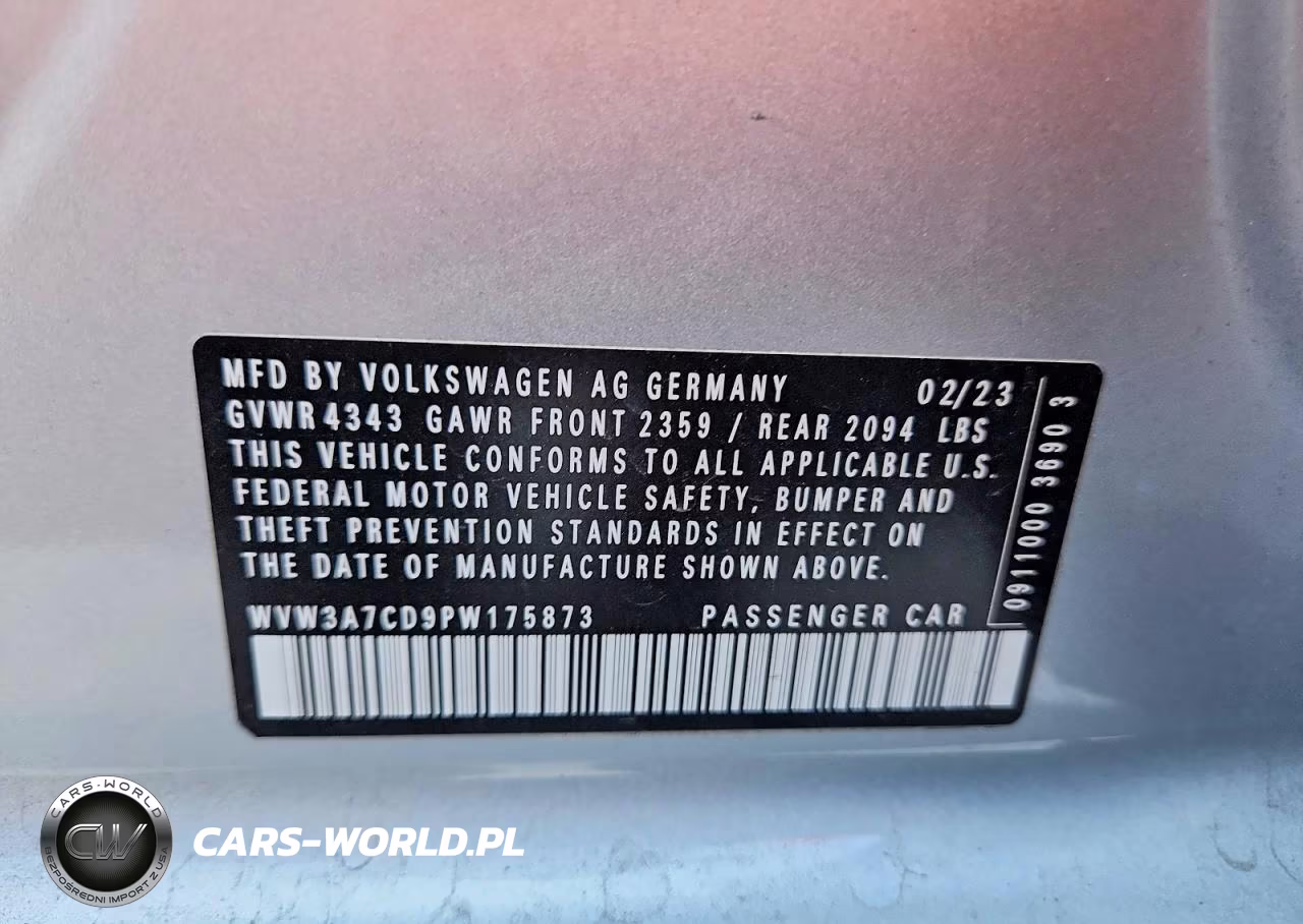 2023 Volkswagen Gti Se VIN:WVW3A7CD9PW175873 - 13