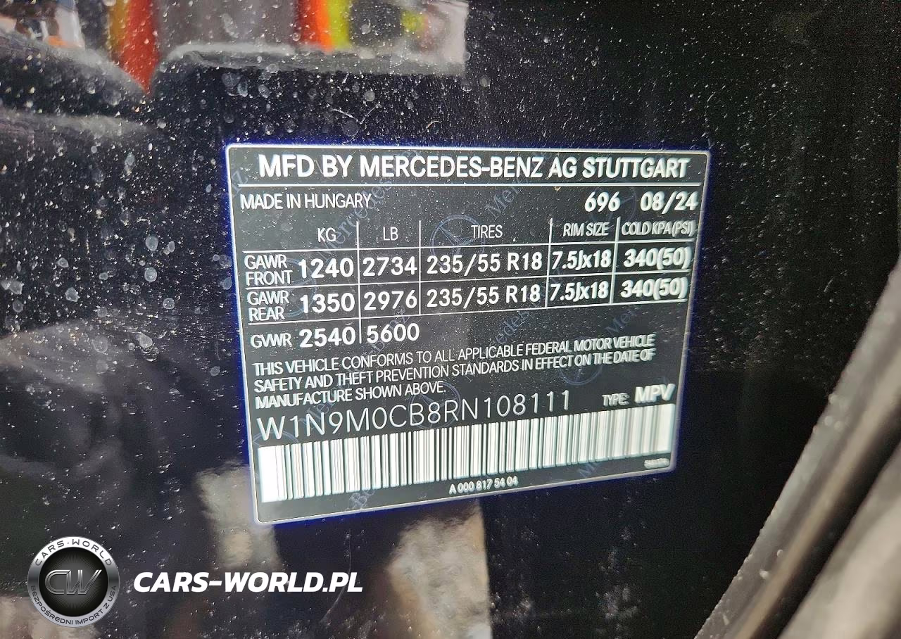 2024 Mercedes-Benz Eqb 250+ VIN:W1N9M0CB8RN108111 - 14