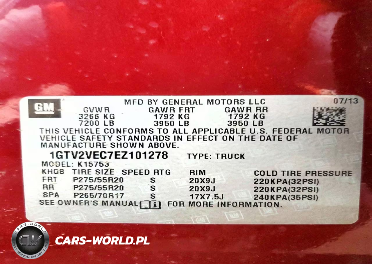2014 GMC Sierra K1500 Slt VIN:1GTV2VEC7EZ101278 - 12