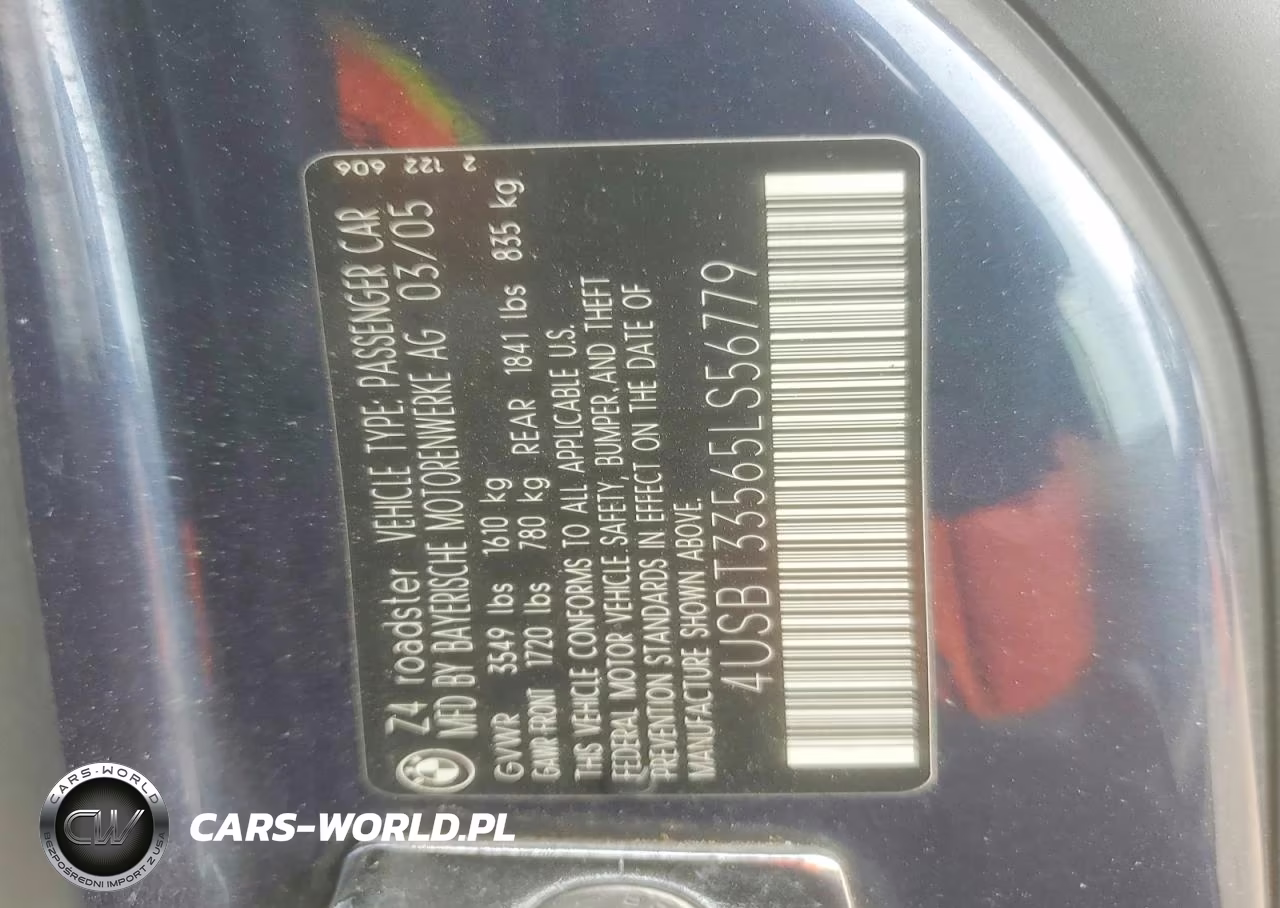 2005 BMW Z4 VIN:4USBT33565LS56779 - 12