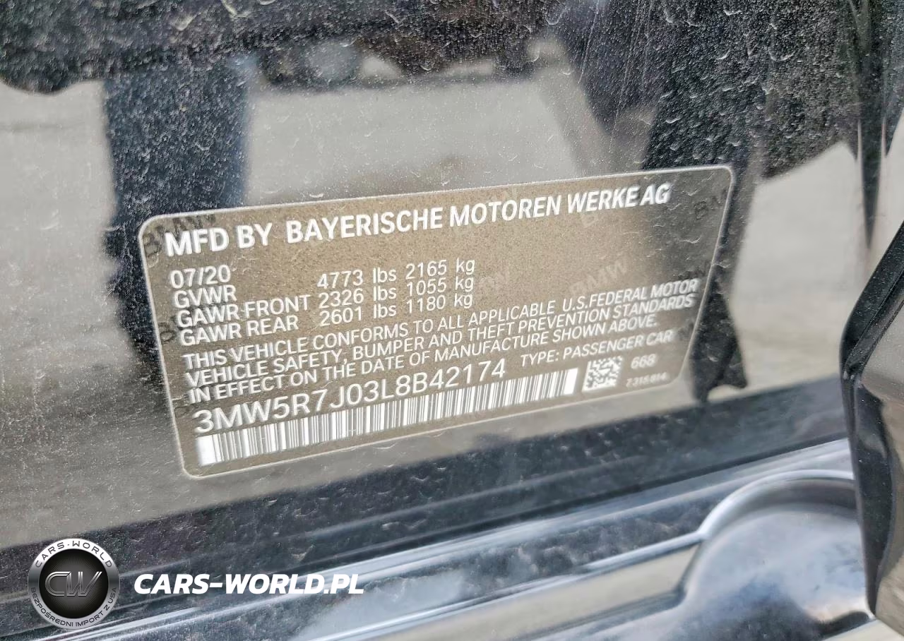 2020 BMW 330Xi VIN:3MW5R7J03L8B42174 - 12