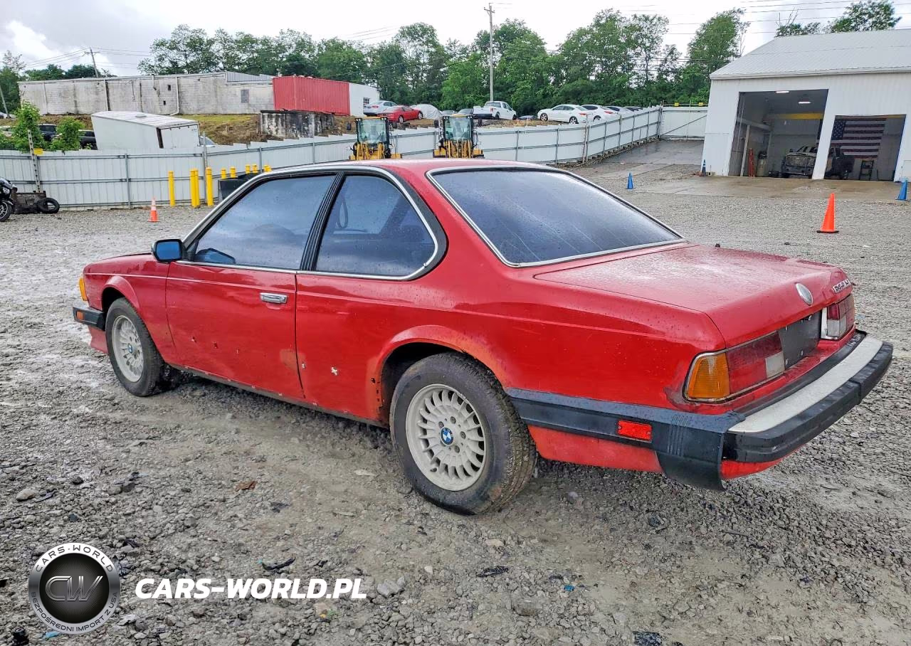 1987 BMW 635 Csi VIN:WBAEC7404H0608080 - 2