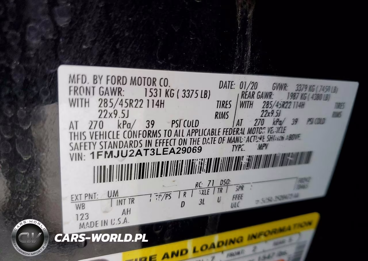 2020 Ford Expedition Limited VIN:1FMJU2AT3LEA29069 - 14
