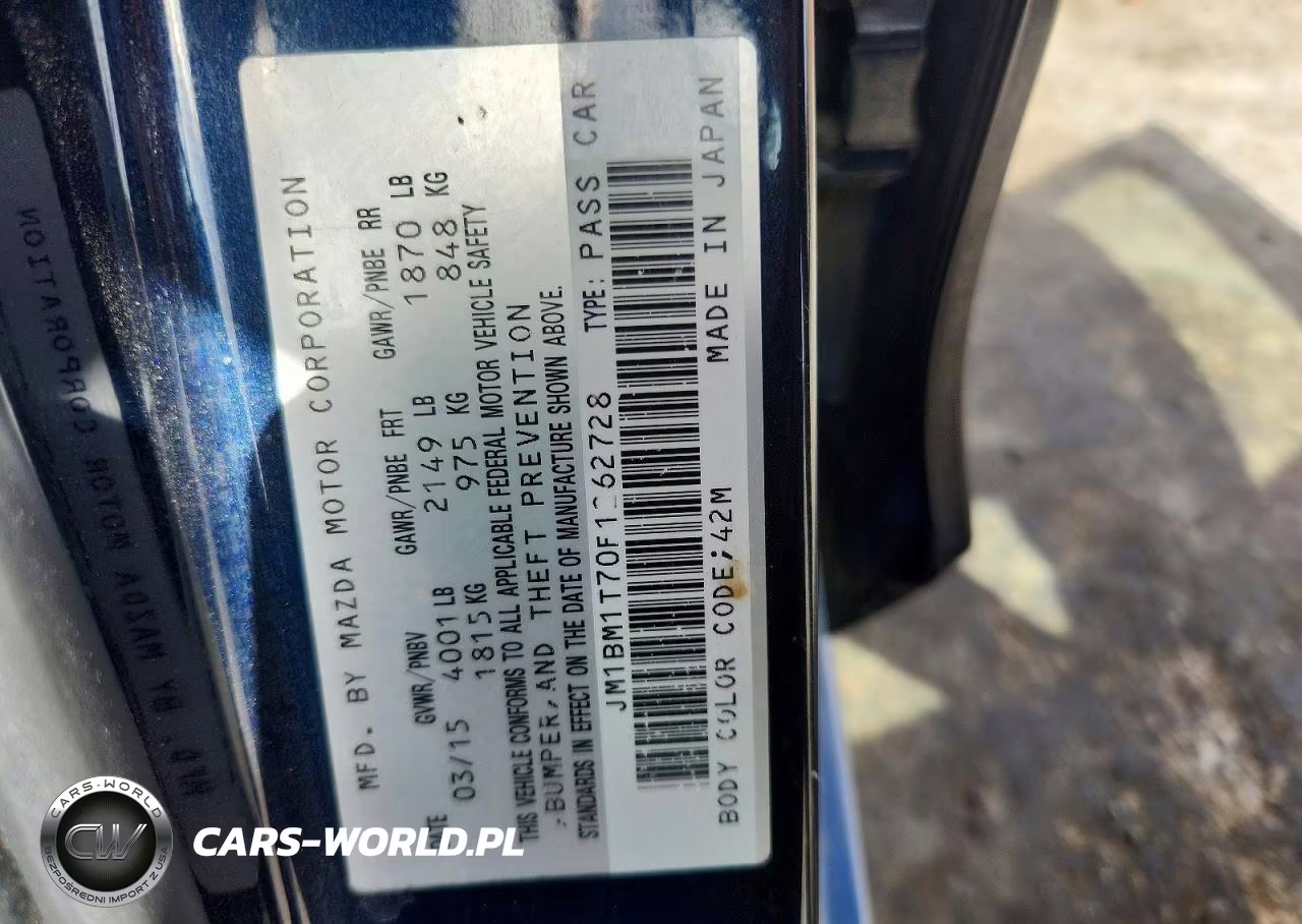 2015 Mazda 3 Sv VIN:JM1BM1T70F1262728 - 12