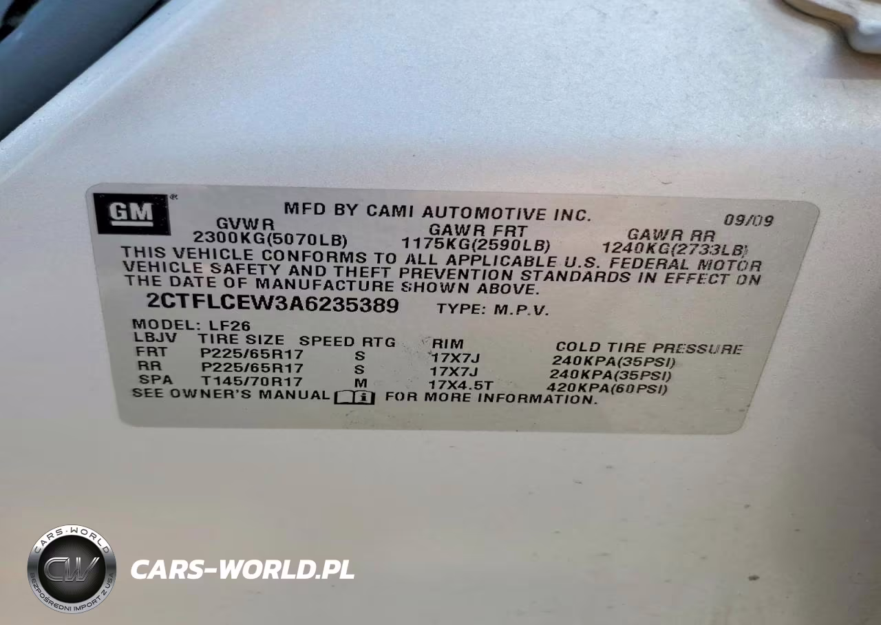 2010 GMC Terrain Sle VIN:2CTFLCEW3A6235389 - 13