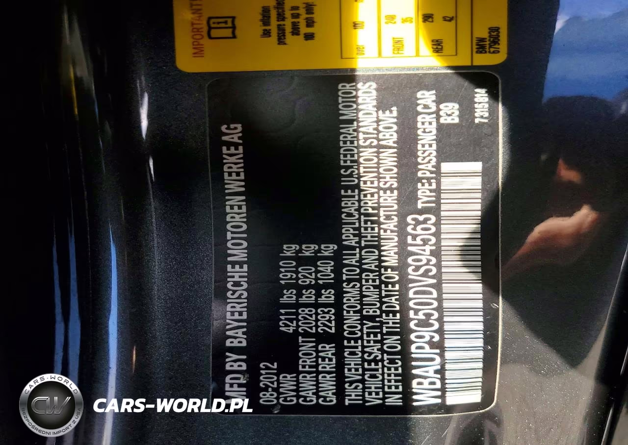 2013 BMW 128 I VIN:WBAUP9C50DVS94563 - 12
