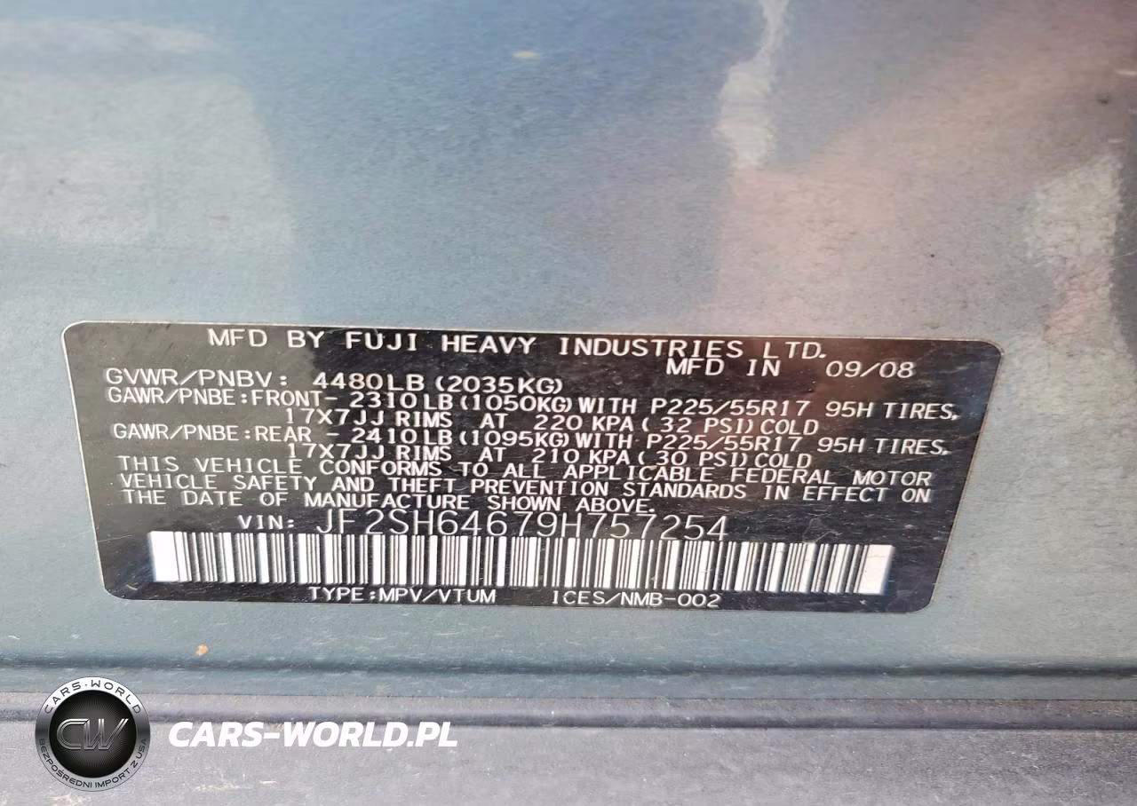 2009 Subaru Forester 2.5X Limited VIN:JF2SH64679H757254 - 13