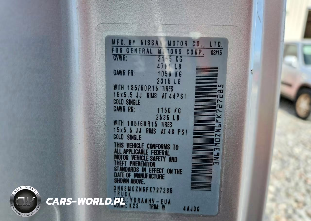 2015 Chevrolet City Express Lt VIN:3N63M0ZN6FK727285 - 13
