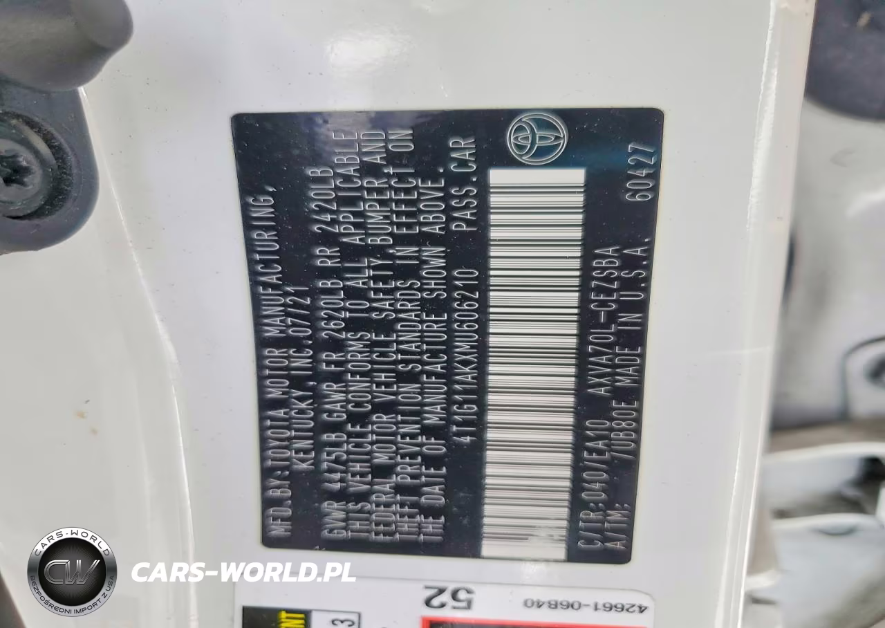 2021 Toyota Camry Se VIN:4T1G11AKXMU606210 - 12
