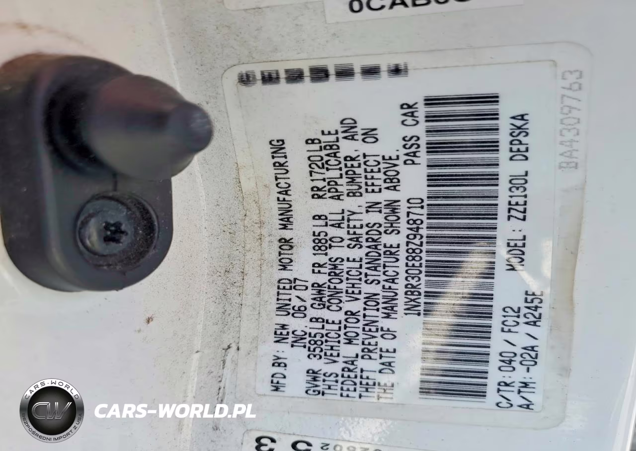 2008 Toyota Corolla S VIN:1NXBR30E88Z948710 - 12
