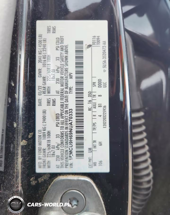 2022 Ford Escape Sel VIN:1FMCU9H69NUA70333 - 13