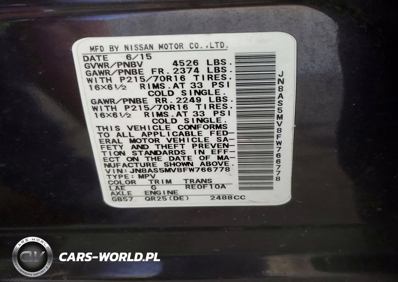2015 Nissan Rogue Select S VIN:JN8AS5MV8FW766778 - 12