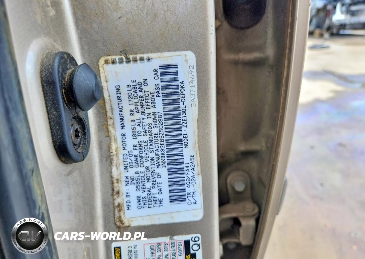 2005 Toyt Corolla VIN:1NXBR32E85Z502887 - 12