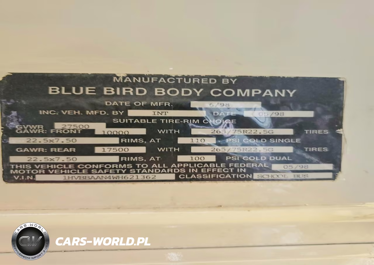 1998 International 3000 3800 VIN:1HVBBAAN4WH621362 - 10