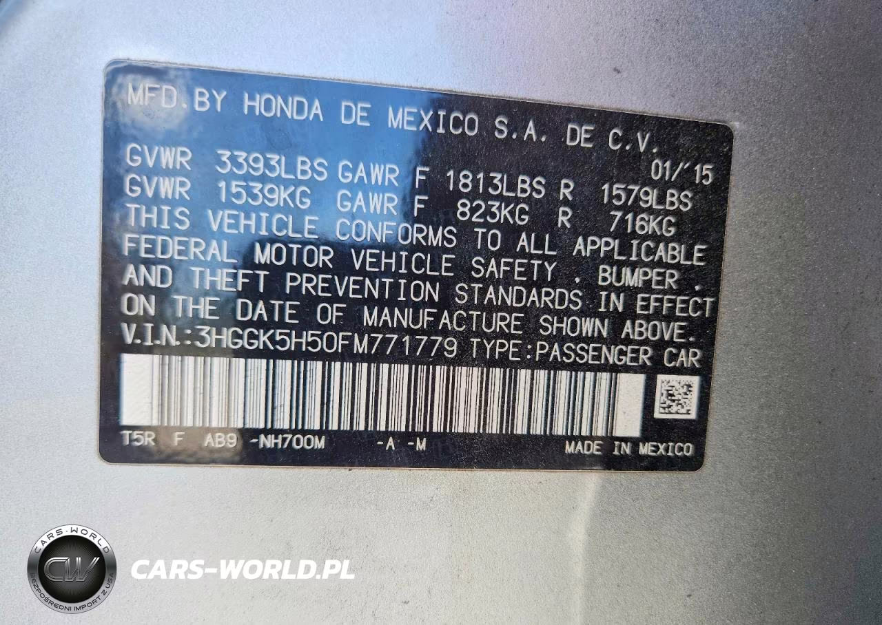 2015 Honda Fit Lx VIN:3HGGK5H50FM771779 - 12