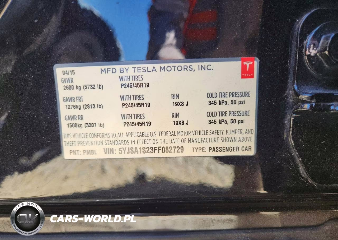 2015 Tesla Model S VIN:5YJSA1S23FF082729 - 14