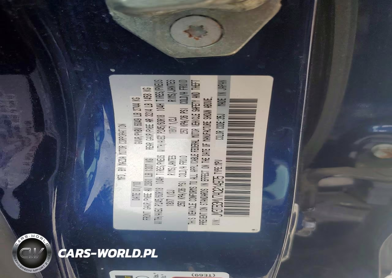 2010 Mazda Cx-9 VIN:JM3TB3MV7A0214975 - 13